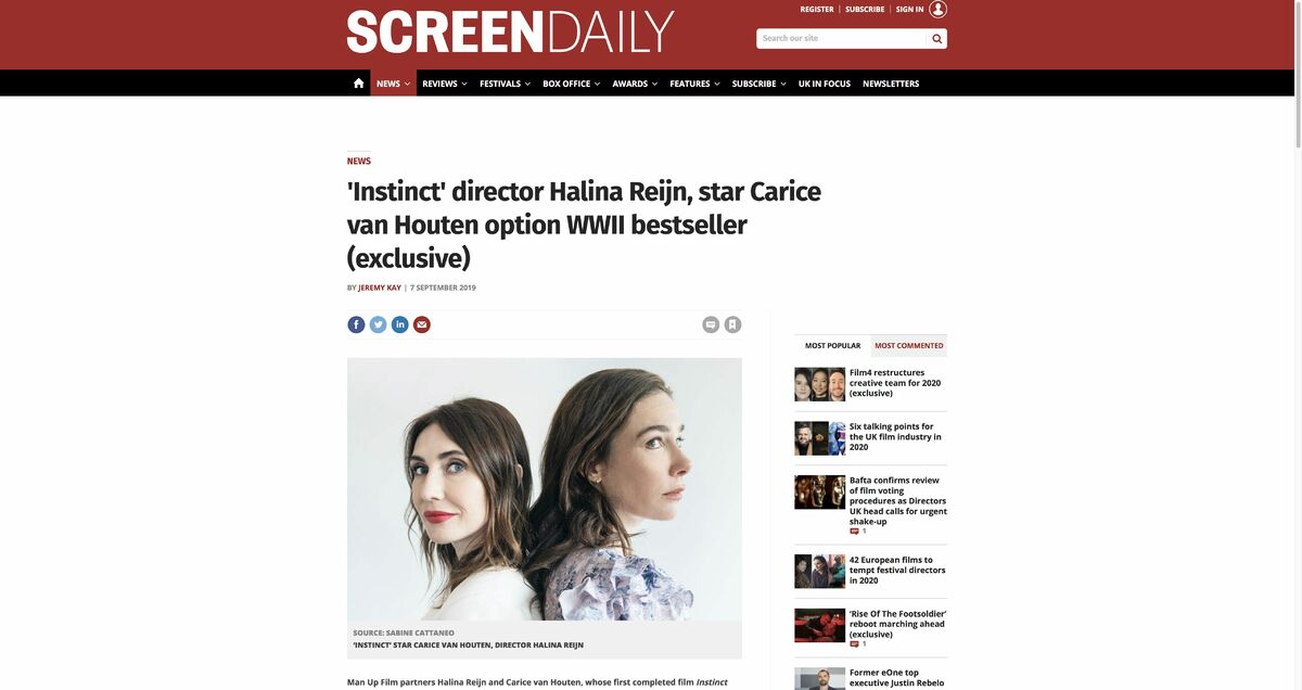 Screen Daily (web) | 07.09.2019